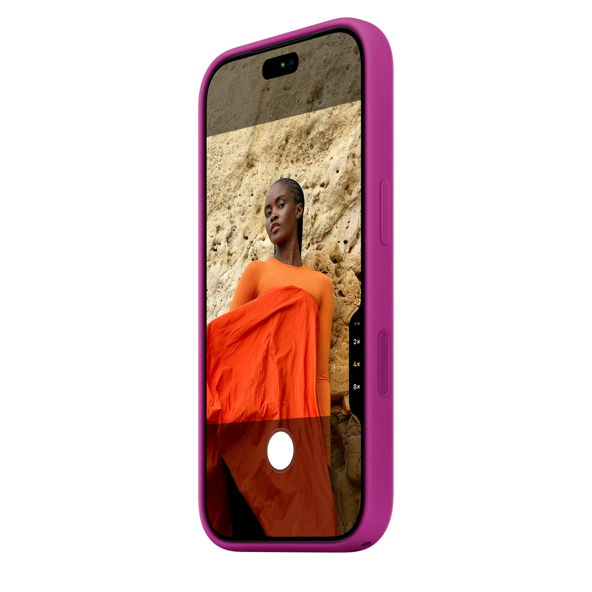 Capa em silicone com MagSafe para iPhone 18 Pro - Magenta