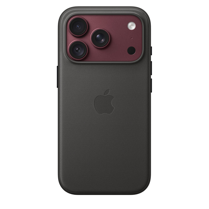 Capa em tecido TechWoven com MagSafe para iPhone 18 Pro – Preto