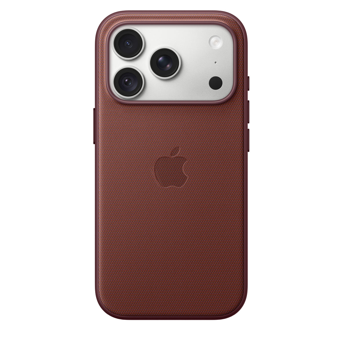 Capa em tecido TechWoven com MagSafe para iPhone 18 Pro – Bordô