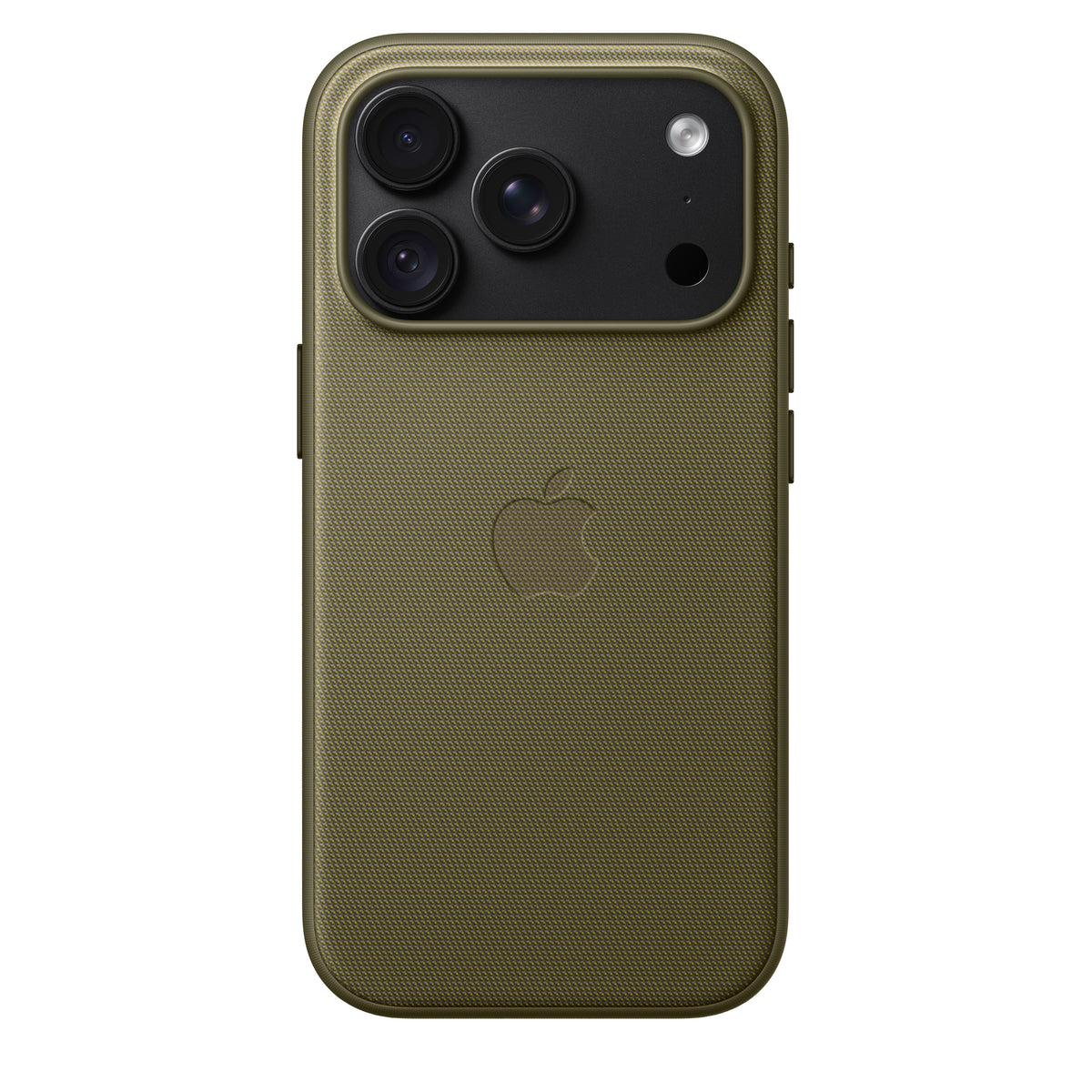Capa em tecido TechWoven com MagSafe para iPhone 18 Pro – Azeitona