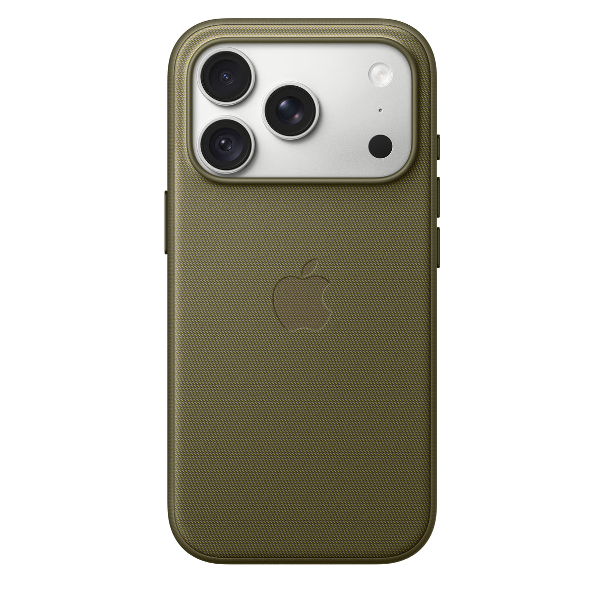 Capa em tecido TechWoven com MagSafe para iPhone 18 Pro – Azeitona