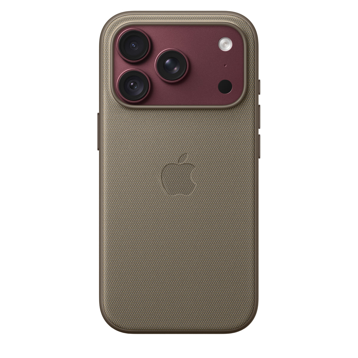 Capa em tecido TechWoven com MagSafe para iPhone 18 Pro – Castanho‑toupeira