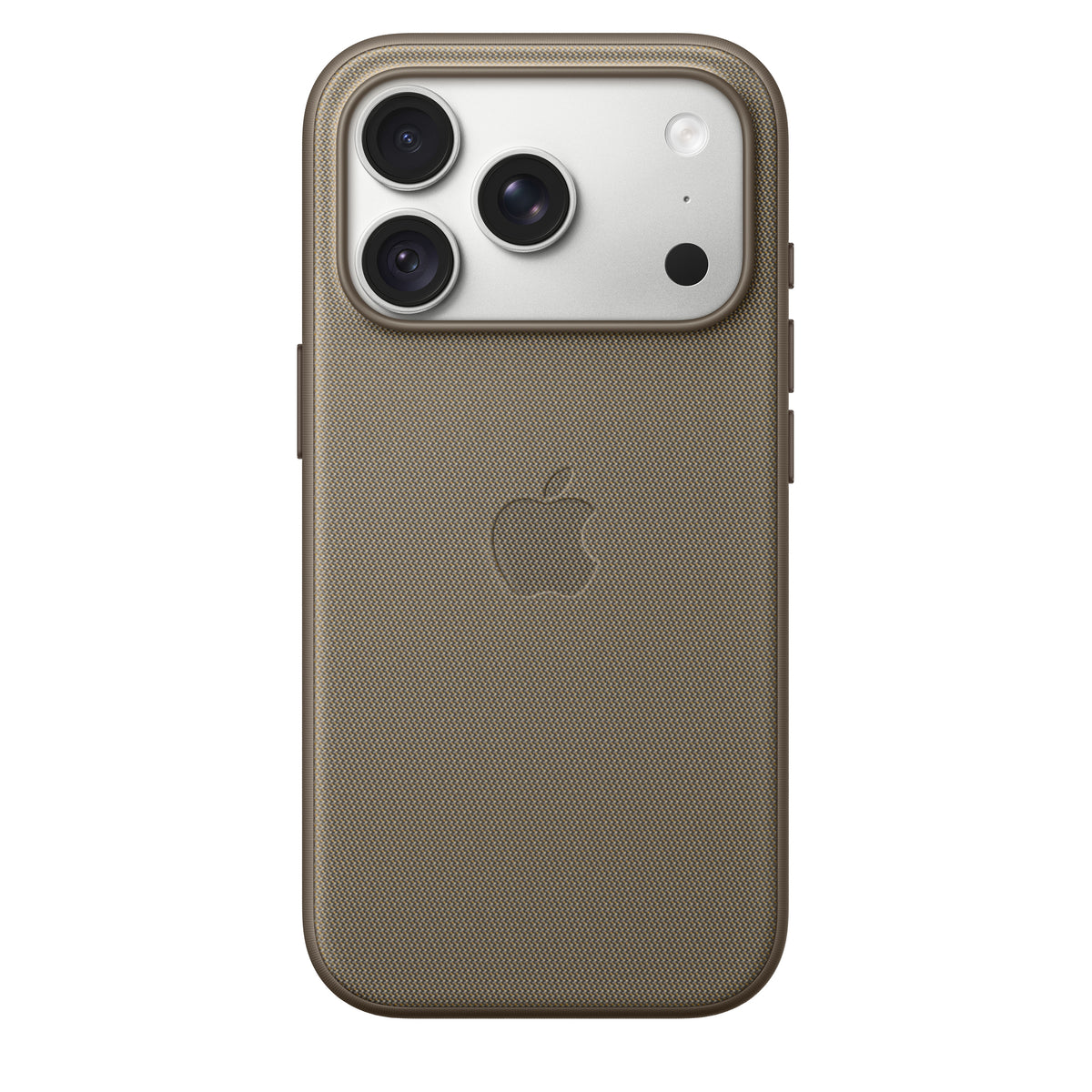 Capa em tecido TechWoven com MagSafe para iPhone 18 Pro – Castanho‑toupeira