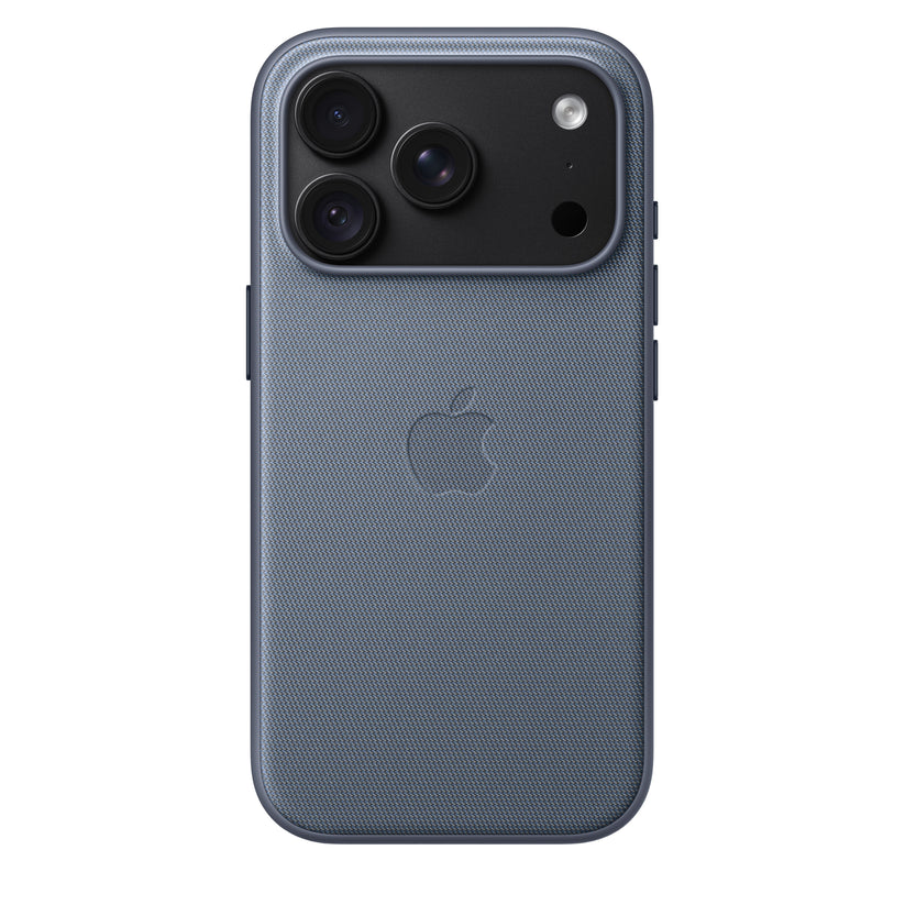 Capa em tecido TechWoven com MagSafe para iPhone 18 Pro – Azul cambraia