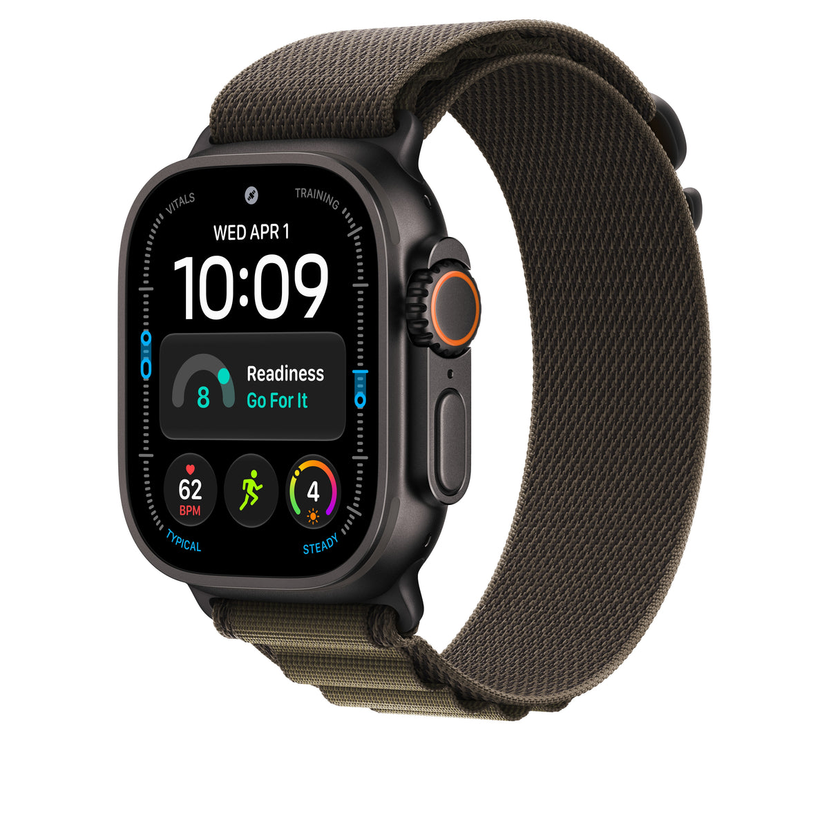 Loop Alpine azeitona de 49 mm - L - acabamento em titânio preto