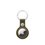 Porta‑chaves em tecido FineWoven para AirTag – Verde‑azeitona