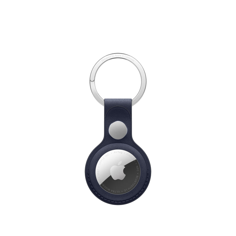 Porta‑chaves em tecido FineWoven para AirTag - Azul navy