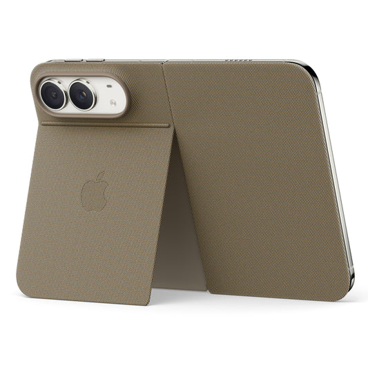 Folio para iPhone Duo com suporte - Castanho‑toupeira