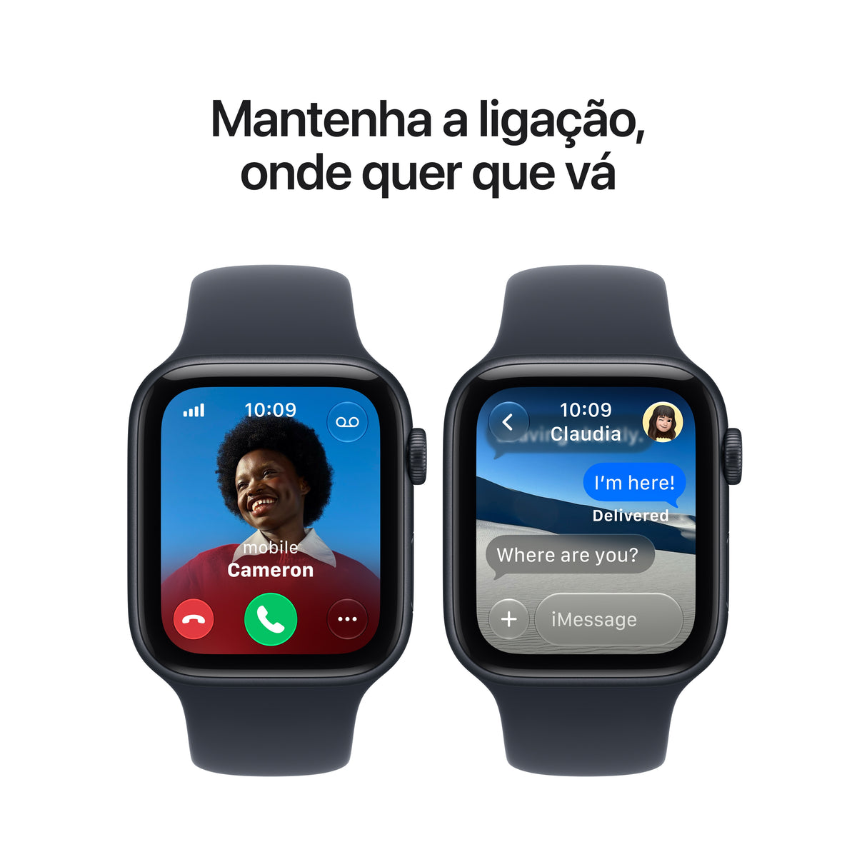 Apple Watch SE 3 GPS + Cellular, caixa em alumínio luz das estrelas de 44 mm com Bracelete desportiva areia - S/M