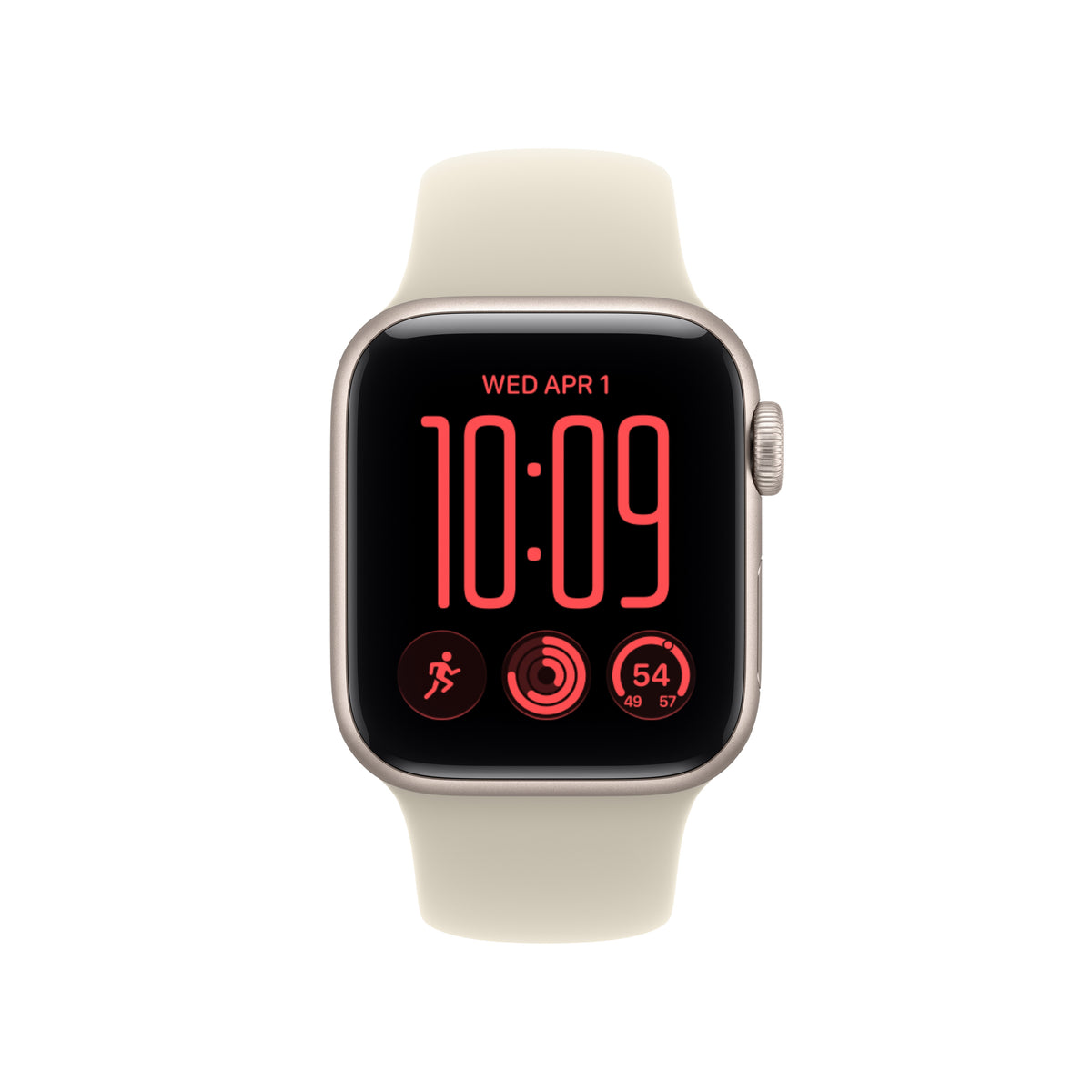 Apple Watch SE 3 GPS + Cellular, caixa em alumínio luz das estrelas de 40 mm com Bracelete desportiva areia - S/M