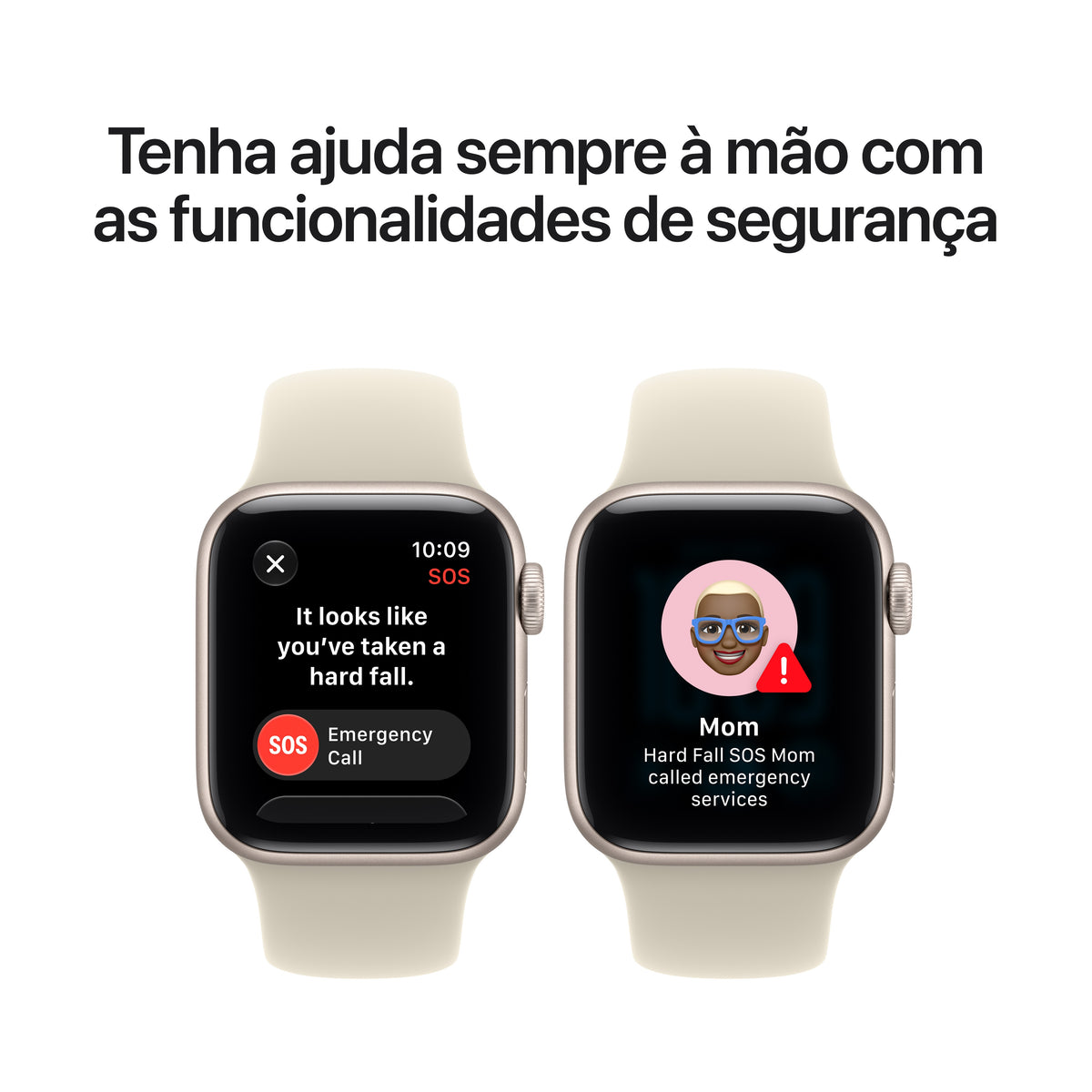Apple Watch SE 3 GPS, caixa em alumínio luz das estrelas de 40 mm com Bracelete desportiva areia - S/M