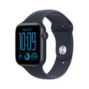 Apple Watch SE 3 GPS, caixa em alumínio meia‑noite de 44 mm com Bracelete desportiva azul Navy - M/L