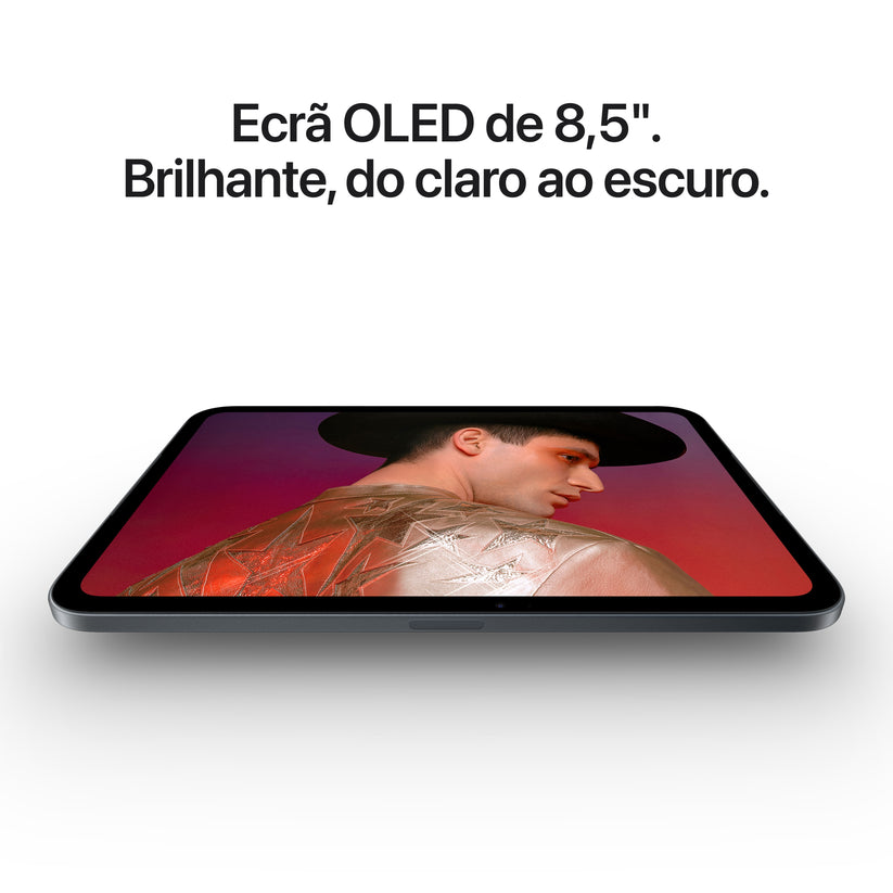 iPad mini Wi-Fi + Cellular 128 GB Vidro padrão - Luz das estrelas (A20 Pro)