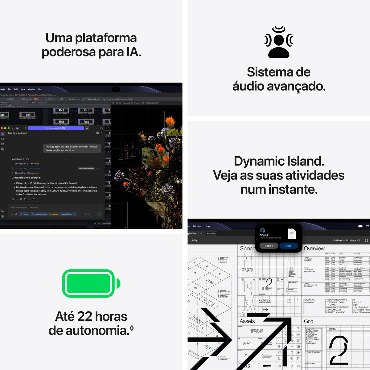 MacBook Pro de 14 polegadas com ecrã PROLED XDR: Processador M5 Pro da Apple com CPU 15‑Core e GPU 16‑Core, 1 TB SSD - Preto sideral