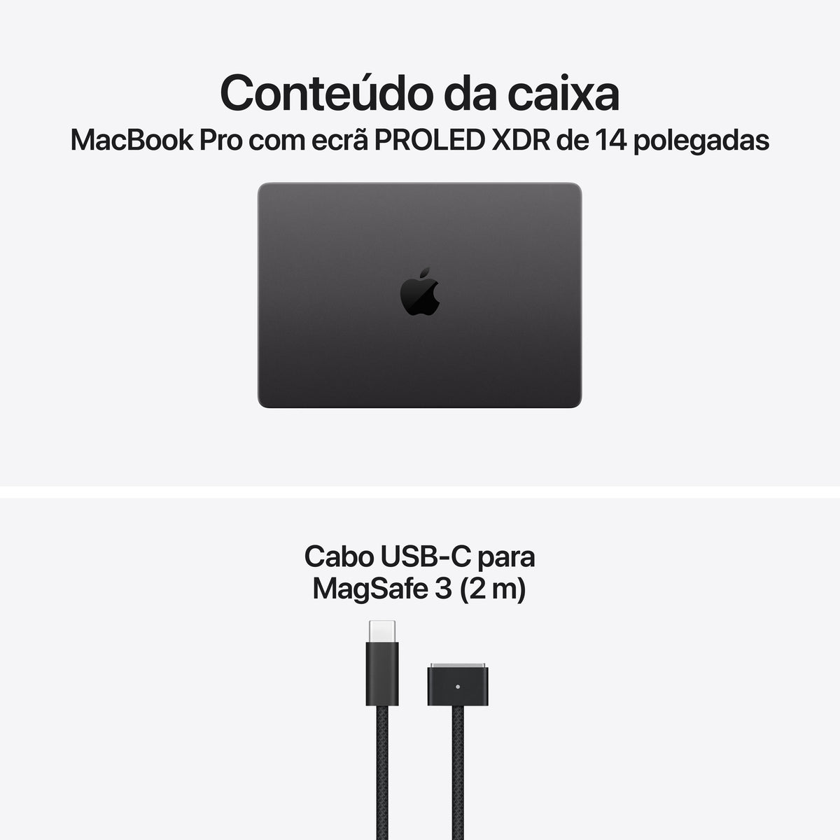 MacBook Pro de 14 polegadas com ecrã PROLED XDR: Processador M5 Pro da Apple com CPU 15‑Core e GPU 16‑Core, 1 TB SSD - Preto sideral