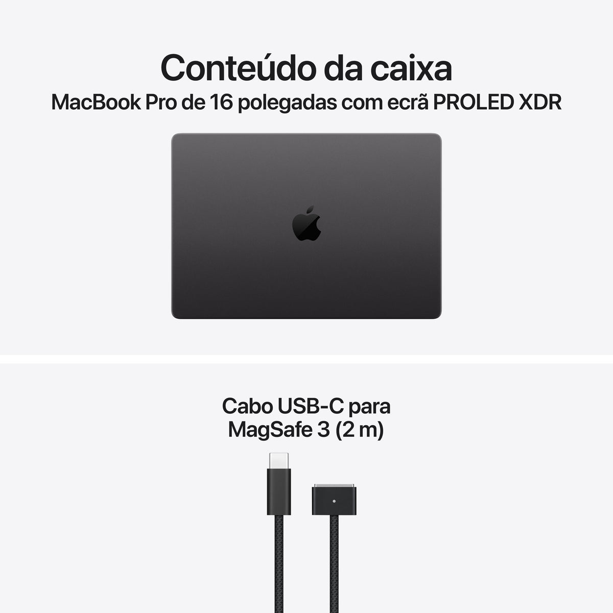 MacBook Pro de 16 polegadas com ecrã PROLED XDR: Processador M5 Max da Apple com CPU 18‑Core e GPU 32‑Core, 2 TB SSD - Preto sideral