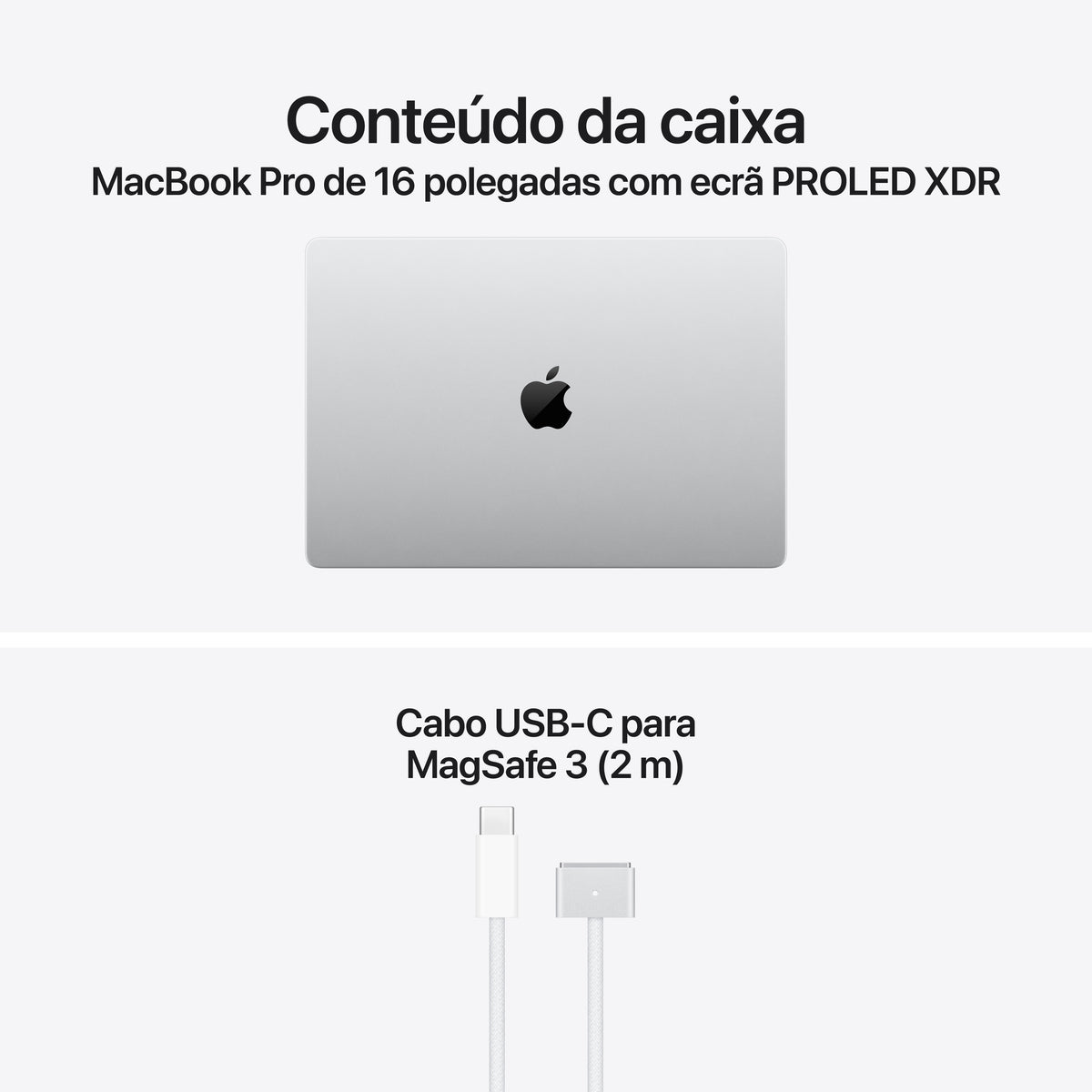 MacBook Pro de 16 polegadas com ecrã PROLED XDR: Processador M5 Max da Apple com CPU 18‑Core e GPU 32‑Core, 2 TB SSD - Prateado