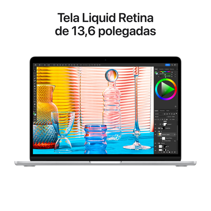 MacBook Air 13 M2 512 GB - Prateado - Usado