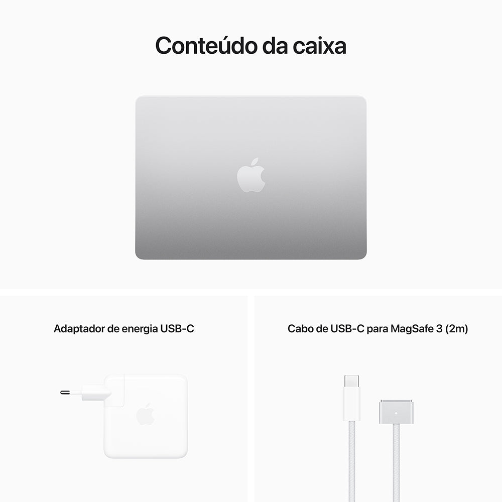 MacBook Air 13 M2 512 GB - Prateado - Usado