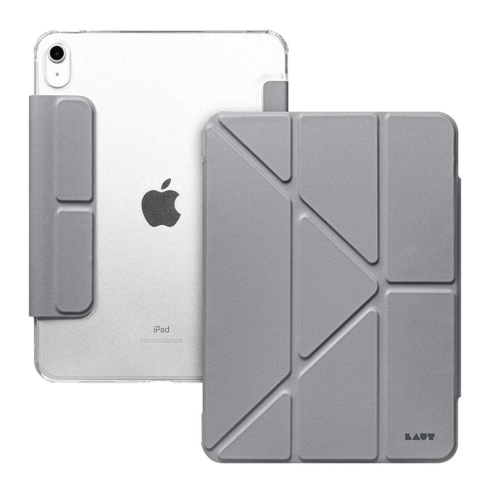 Capa iPad 2022 (10 gen) Huex Folio com porta Pencil - Cinzento
