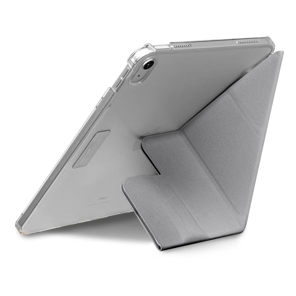 Capa iPad 2022 (10 gen) Huex Folio com porta Pencil - Cinzento