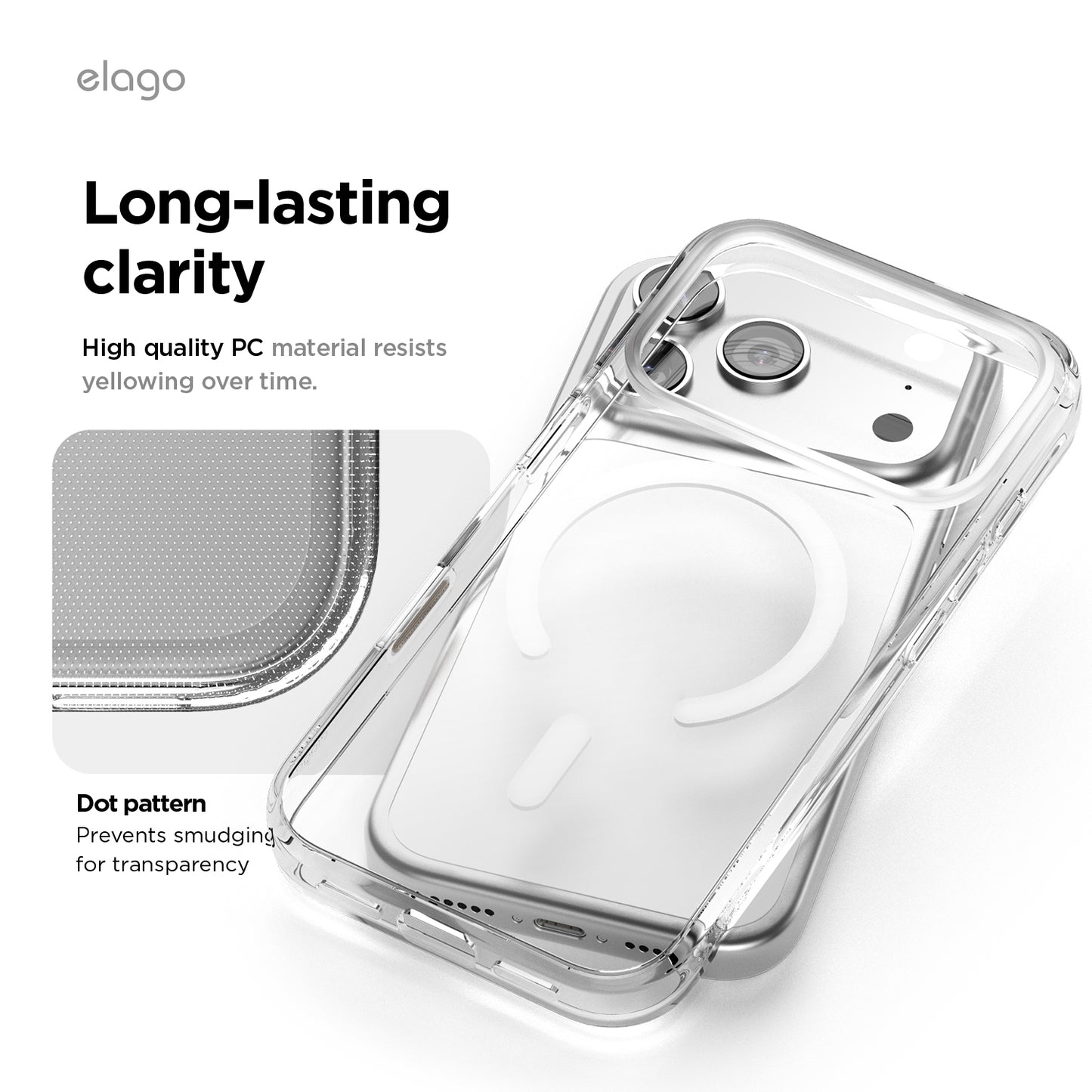 Capa para iPhone 17 Pro Hybrid Case - Transparente