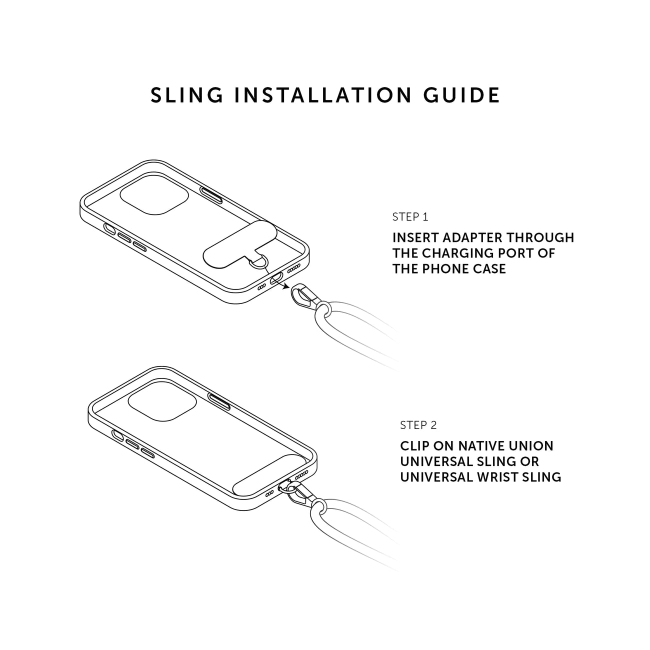 Correia de transporte de iPhone City Sling - Slate Green