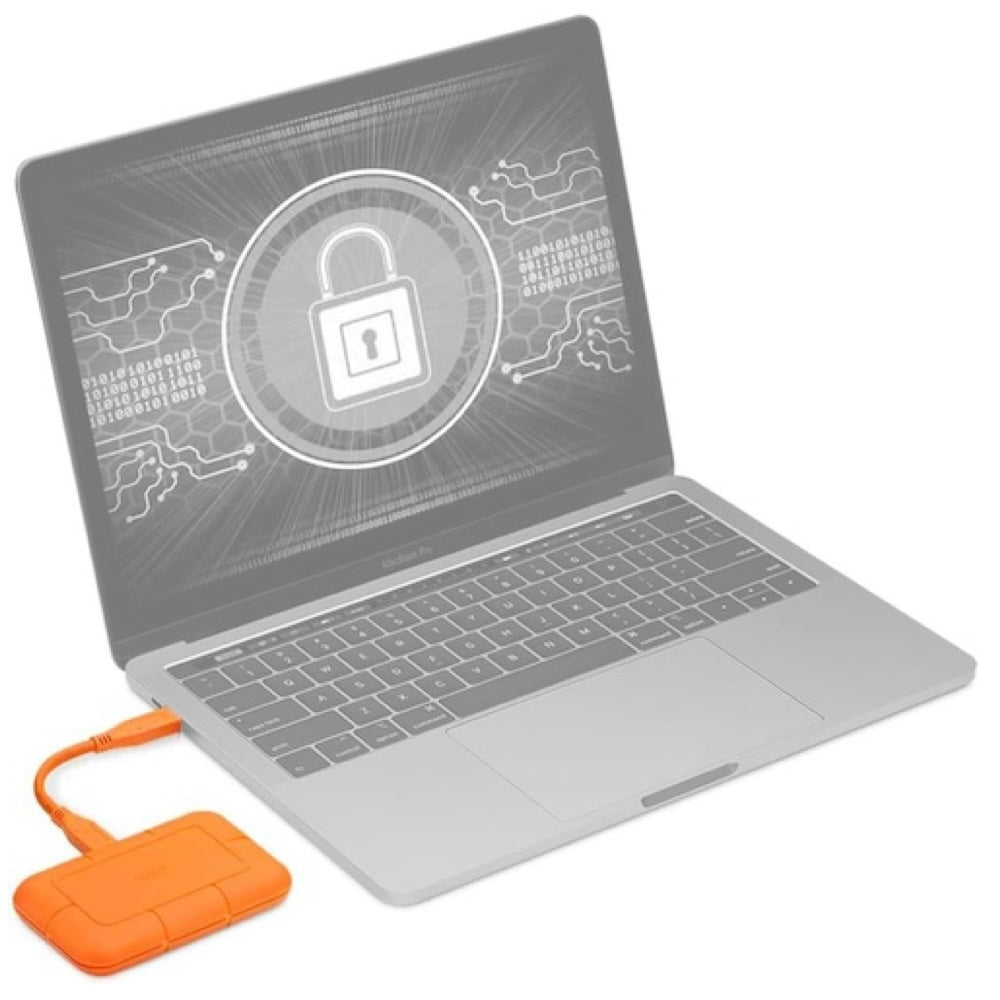 SSD externo LaCie Rugged SSD 500GB - Laranja