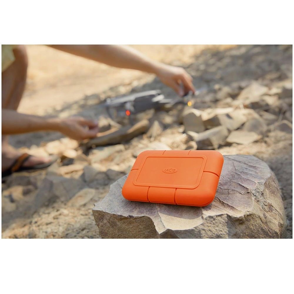SSD externo LaCie Rugged SSD 500GB - Laranja
