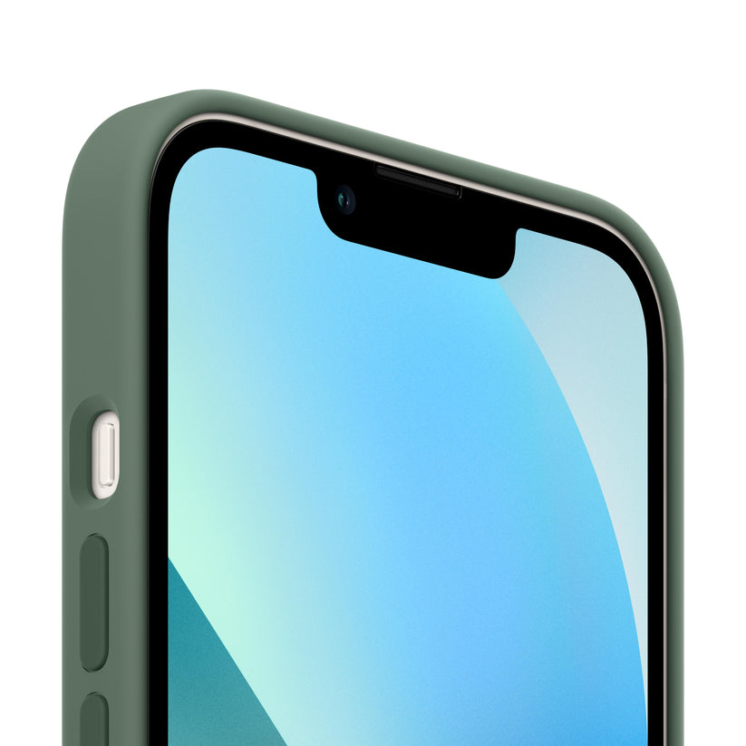 Capa em silicone com MagSafe para iPhone 13 - Eucalipto