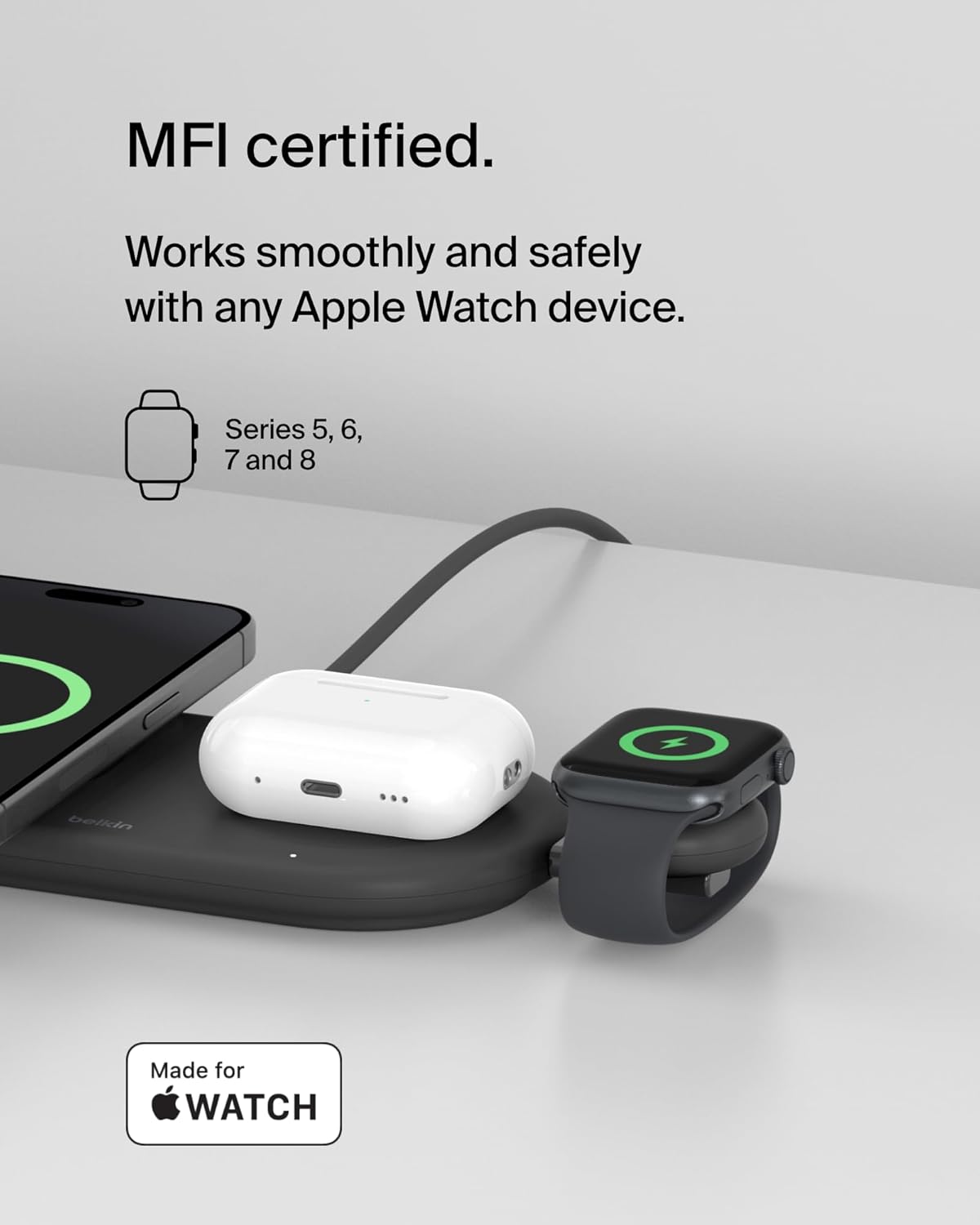 Carregador de Apple Watch Dongle - Preto