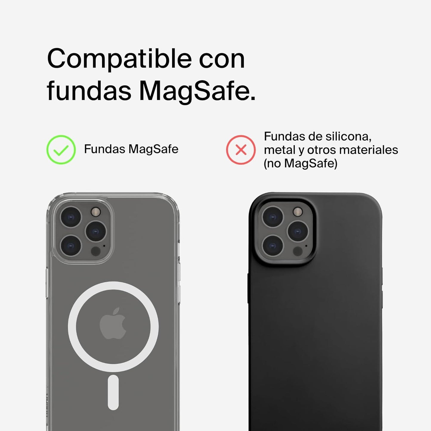 Suporte de carregamento 3 em 1 Belkin Qi2 - Preto