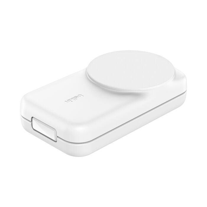 Base de carregamento Belkin UltraCharge &nbsp;25w Qi2, 3 em 1 - Branco