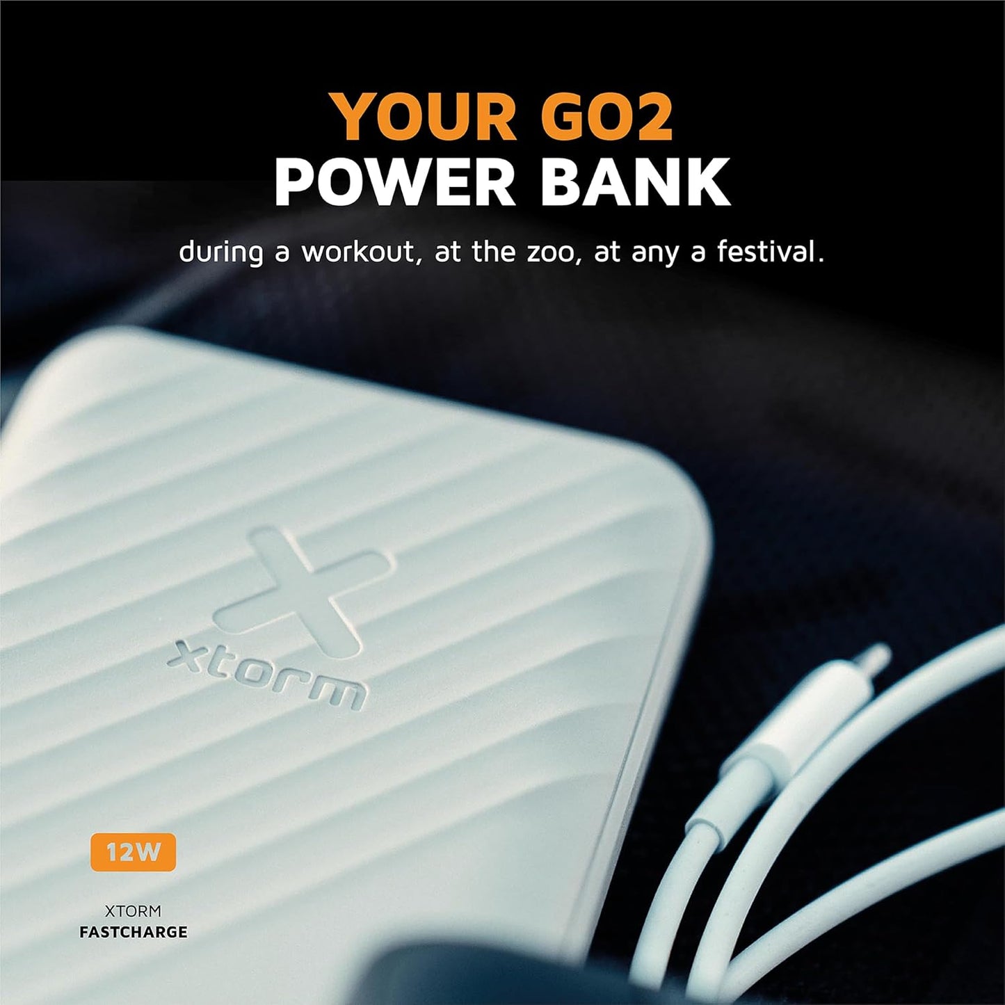 Powerbank Xtorm 12W Go2 5.000 - Cinza