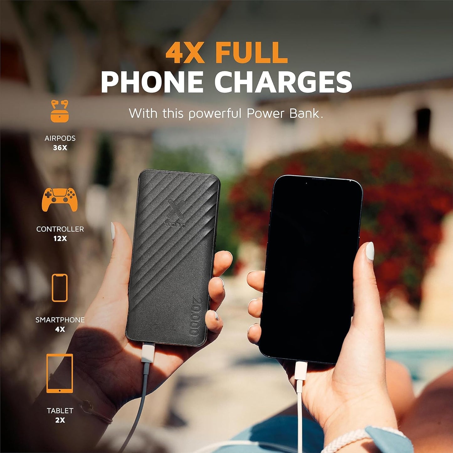 Powerbank Xtorm Go2 20.000mAh 15W - Preto carvão