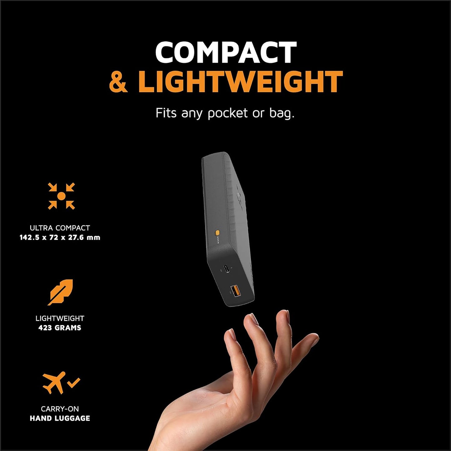 Powerbank Xtorm Go2 20.000mAh 15W - Preto carvão