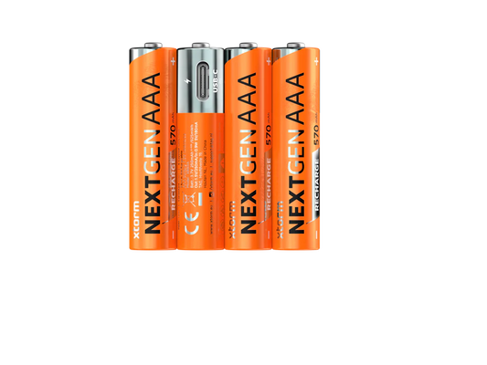 Pilhas Recarregáveis USB-C AAA (Pack de 4)