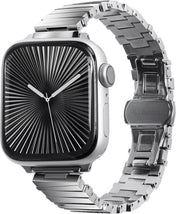 Bracelete de elos Laut March  38 a 42 mm - Prateado