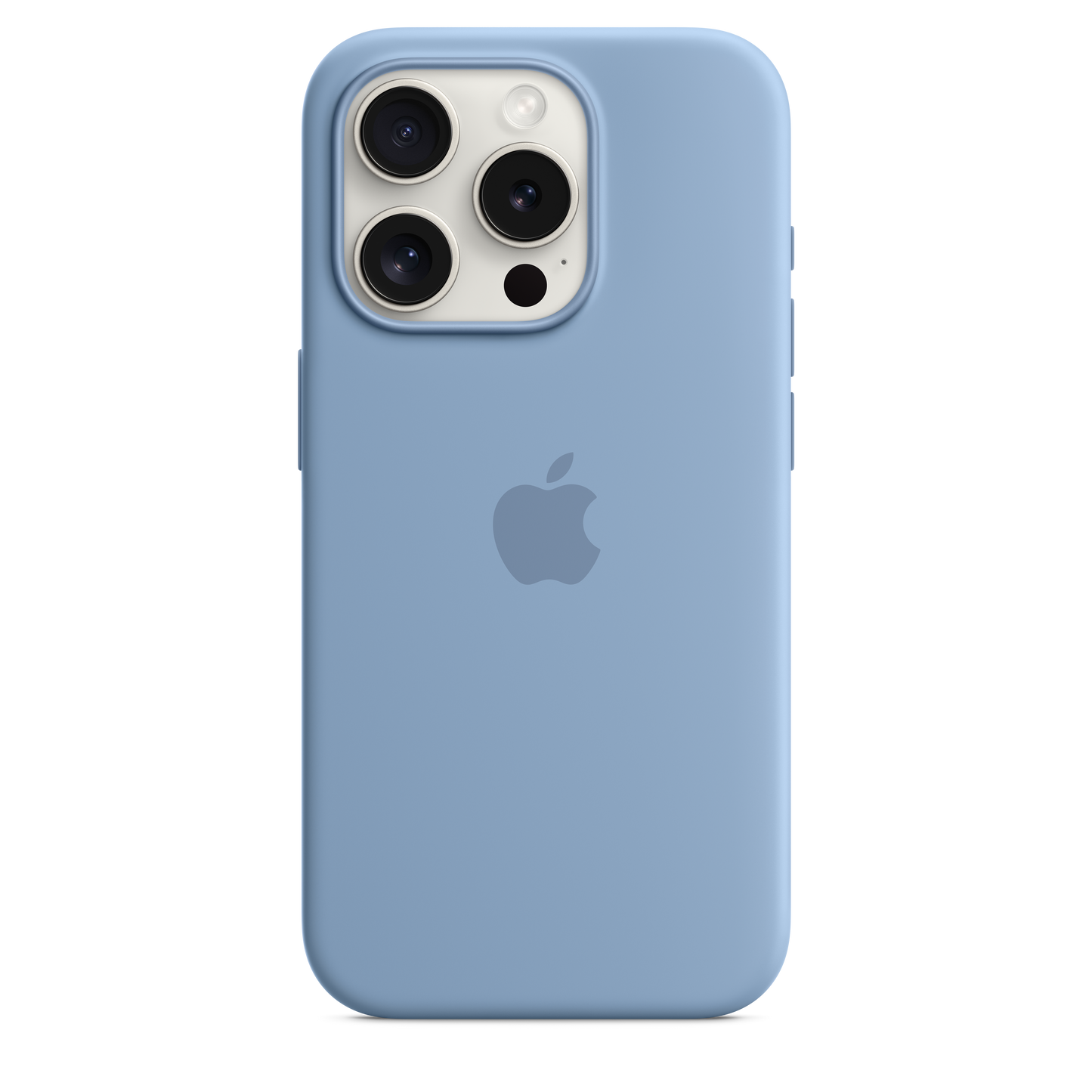 Capa em silicone com MagSafe para iPhone 15 Pro - Azul‑inverno